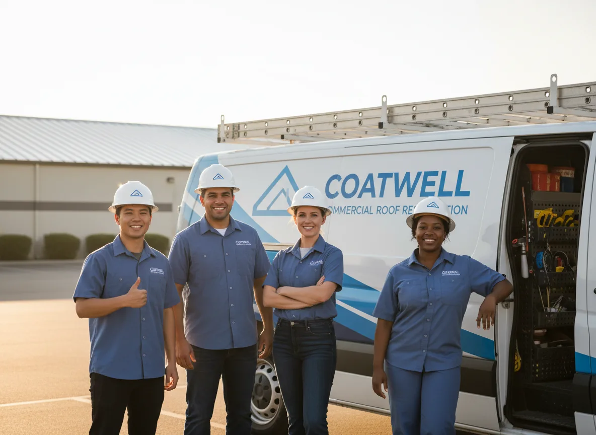 Commercial roof coating company in Bend, TX